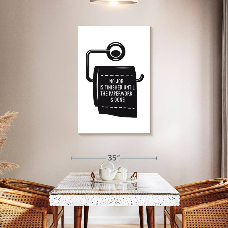 Tergel Funny Bathroom, 30" H x 20" W
