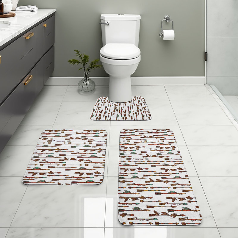 Multicolore ensemble de tapis en forme de U et rectangulaires  Arrow