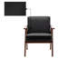 Chaise rembourrée en similicuir PU