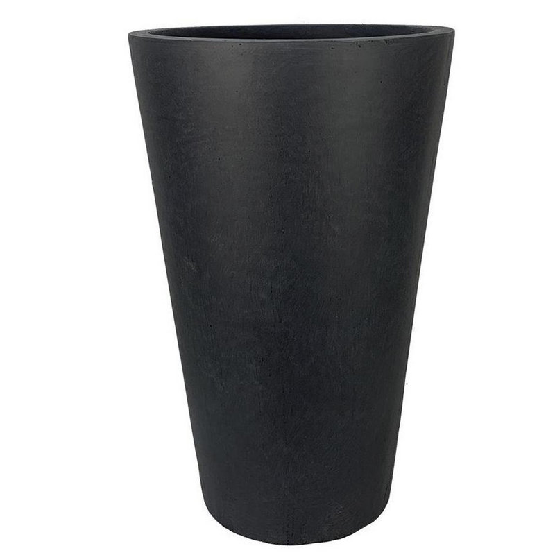Fibreglass Plant Box, Dark Grey, 57cm H x 41cm W x 41cm D