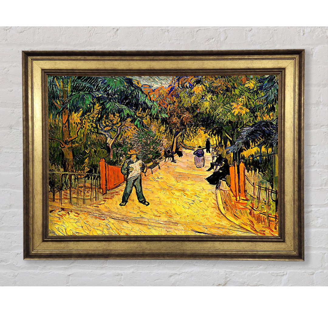 Eingang zum öffentlichen Park in Arles von Van Gogh - Einzelne Bilderrahmen Kunstdrucke