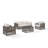 Cobe 4pc Wicker Outdoor Sofa Patio Furniture Set