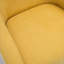 Fauteuil pivotant à dossier arrondi en tissu de polyester pour un style transitionnel de salon-351093247