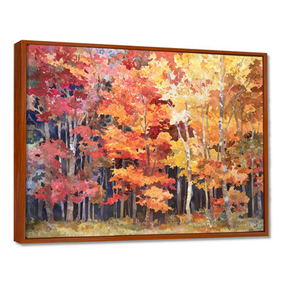 Autumn Serenade Forest - Autumn Landscape Wall Art Print