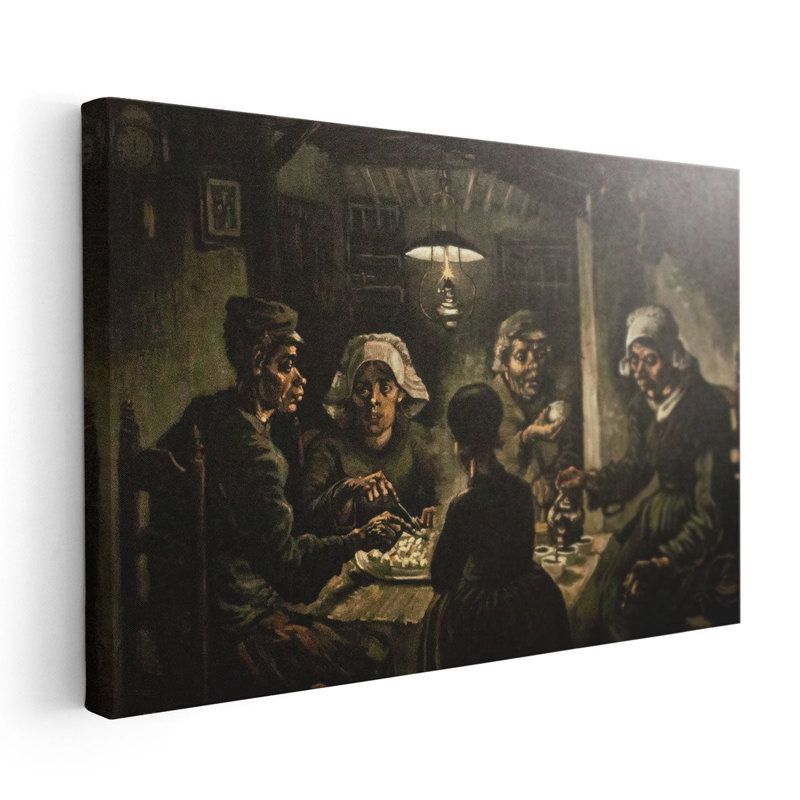 «The Potato Eaters», 1885, reproduction d'art sur toile, H 20 po x l 30 po