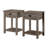 Schlosser Warfel Farmhouse Side Tables with Slatted Lower Shelf-70205869