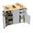 Sagrario Solid Wood Top Kitchen Island-828516711