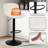Lirah Vegan Leather Swivel Adjustable Height Upholstered Bar & Counter Stools-750099287-773455137