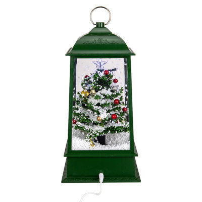Lanterne de Noël 13,5 "avec lumières DEL