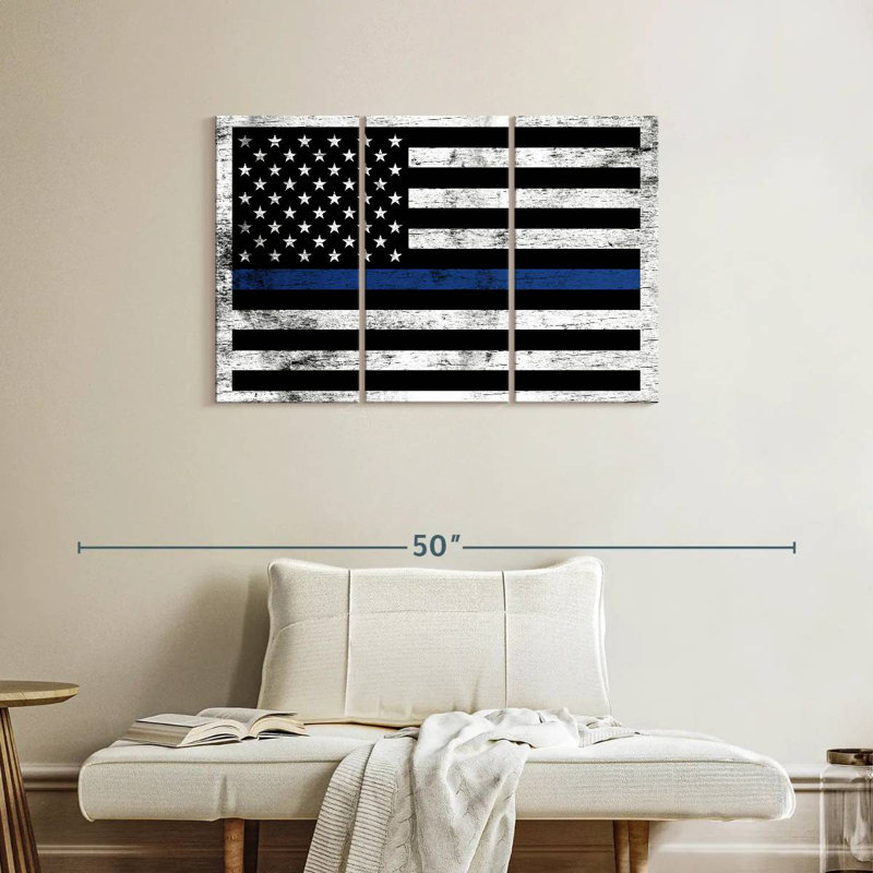 Lelar Police Support Flag, 24" H x 38" W