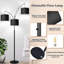 Lampe sur pied à arc, lampe sur pied moderne à intensité variable, 3 ampoules DEL incluses-2106582940-2106582936