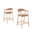 Tabouret de bar contemporain rembourré avec pieds en bois et dossier incurvé-1786285508-1710128798