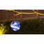 Luminaire suspendu en forme de globe solaire en verre à tourbillon vert - décor extérieur à DEL, orbe suspendu avec chaîne et crochet en métal, boule de regard extérieure, décoration pour arbre de patio / jardin-122805723