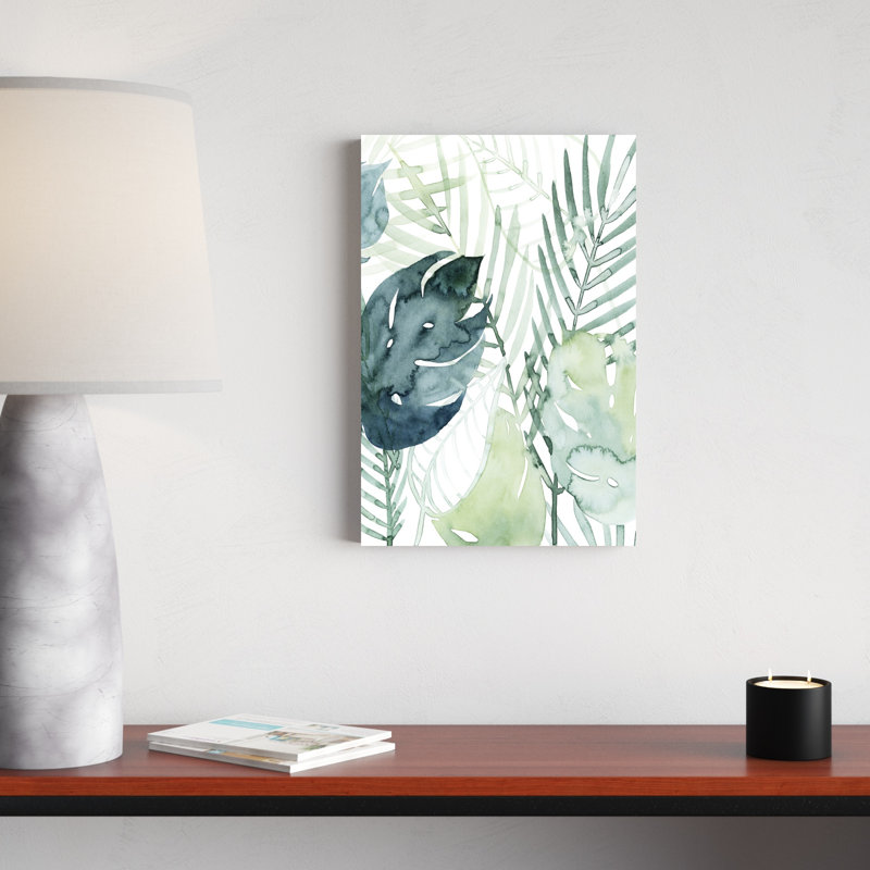 «Palm P pièces I», peinture sur toile, H 18 po x l 12 po