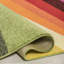 Tapis à rayures géométriques orange / vert / bleu Maudrey-1280177812