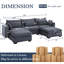 Canapé modulaire en velours côtelé-607609683