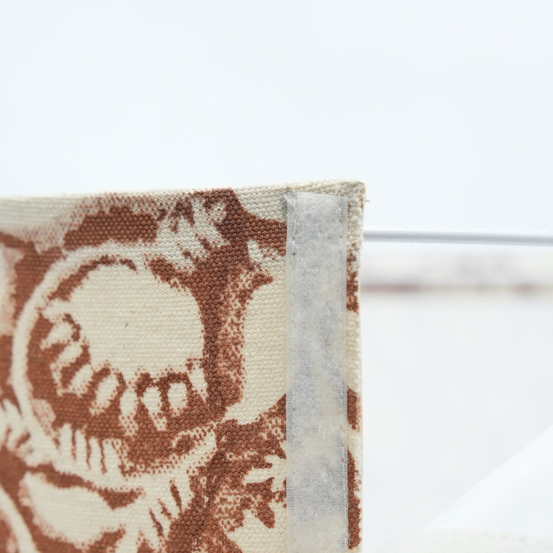Abat-jour fait main imprimé bloc de coton en cône de coton pour lampe de table Boho Saraswati - Accent d'éclairage élégant