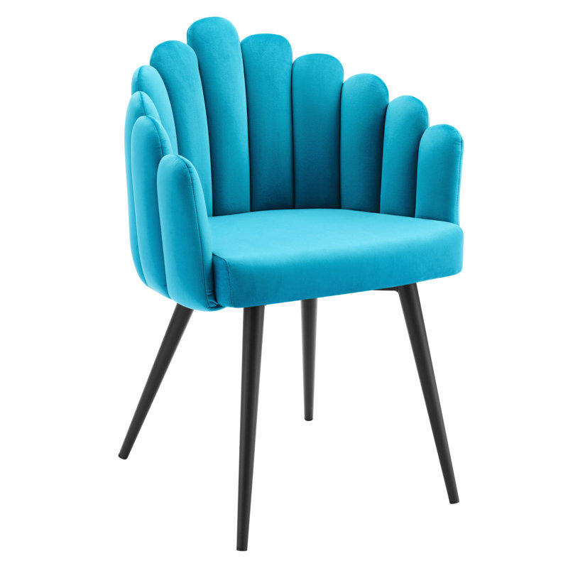 Modway Vanguard Performance Velvet Dining Chair, Blue