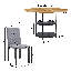 Ensemble de table de salle à manger pour 4 personnes Bonelli