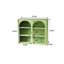 Armoire murale moderne à deux portes avec portes en verre 27,56 po avec trois niveaux de rangement pour le hall d'entrée, la salle de bain et la salle à manger-2142144119