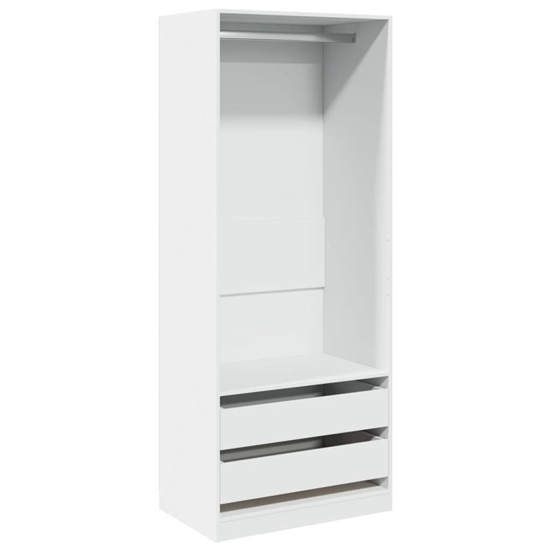 Aseante Manufactured Wood Wardrobe, 80 x 50 x 200 cm, White