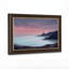Art sur toile, "Phare sur une falaise avec ciel rose et mauve"-132898908