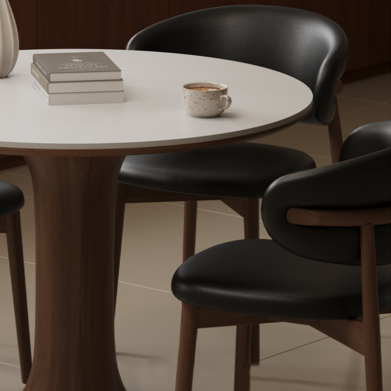 Table de salle à manger blanche, H 29,53 po x L 35,43 po x l 35,43 po