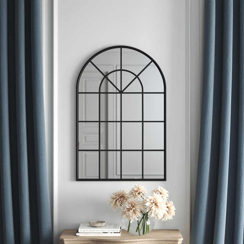 Miroir biseauté Avdja, Noir, 47,25 po x 31,5 po