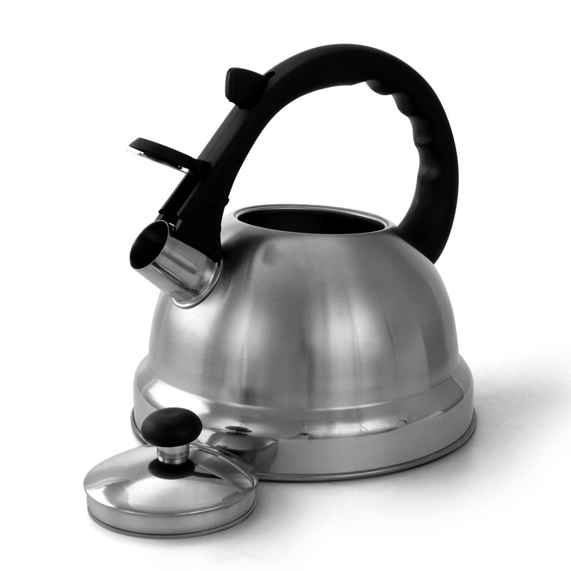 Gibson Mr Coffee 2.2 qt. Stainless Steel Whistling Stovetop Kettle