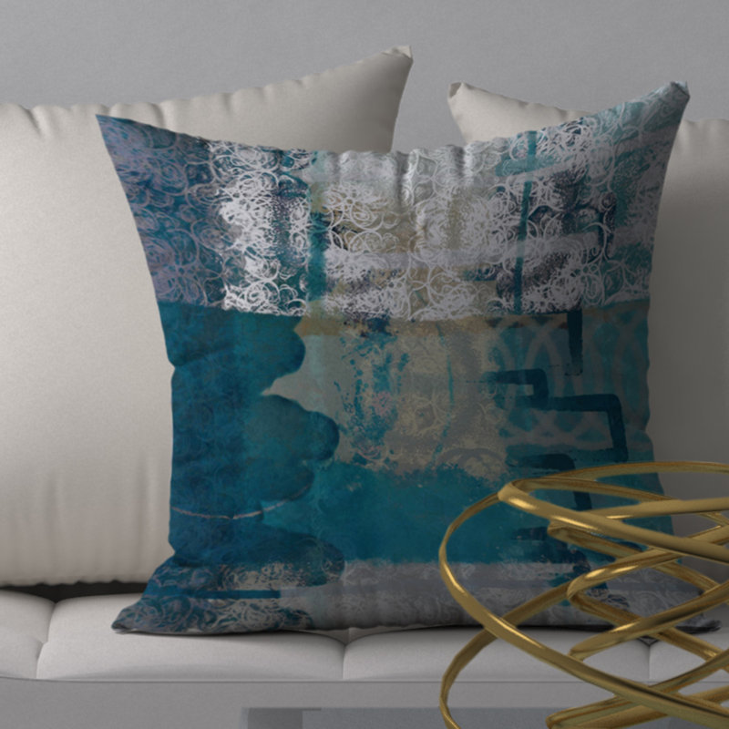 Housse de coussin décorative carrée grande, 18 po x 18 po