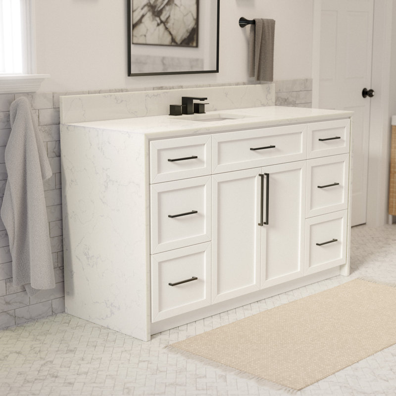Ensemble de meuble-lavabo 60 po Akalya, Blanc