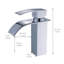 Chrome Bathroom Faucet,Faucet For Bathroom Sink, Single Hole Bathroom Faucet Modern Single Handle Vanity Basin Faucet