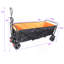 Chariot à roulettes pliable extra large polyvalent pour diverses utilisations-112318314