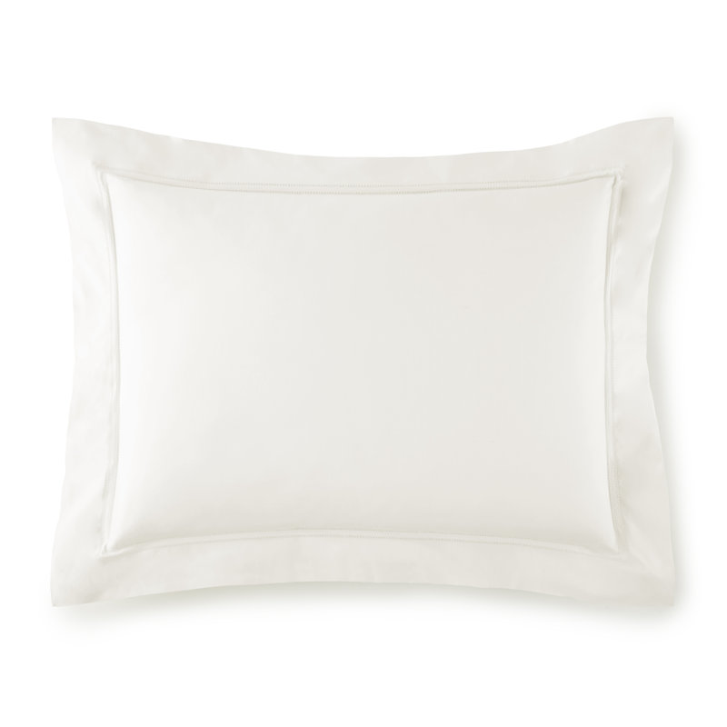 Couvre-oreiller en tissu 100% coton virtuose, Ivoire, Standard