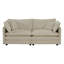 Ensemble de canapés-lits en chenille beige-670687086