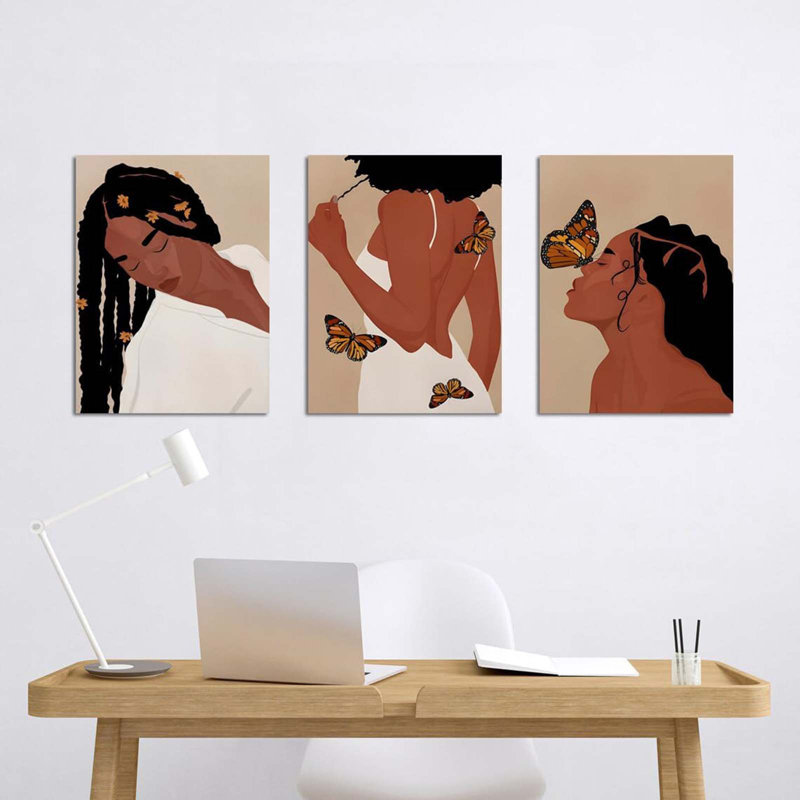 3 Piece Wrapped Canvas Print, 40 cm H x 30 cm W