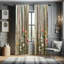 Ensemble de 2 rideaux floraux East Urban Home-200955323