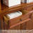 American-Style Country White Ash Wood Mortise-And-Tenon Combination Floor-Standing Bookcase