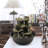 Spinning Orb Rock Cascading Tabletop Fountain, Zen Meditation Indoor Waterfall Feature