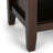 Artisan 24"W Solid Wood Contemporary Nightstand with 1 Drawer, Open Shelf Storage and Bronze Knobs-361422298