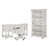 3 Pieces: Desk, Chair, Bookcase selected