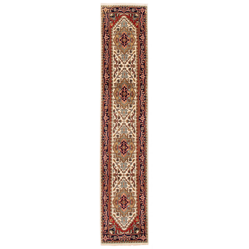Tapis crème Camanche 2 pi 7 po x 12 pi 2 po One-of-a-Kind Camanche