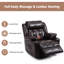 Fauteuil inclinable, berçant et pivotant avec massage et chaleur Alveiro