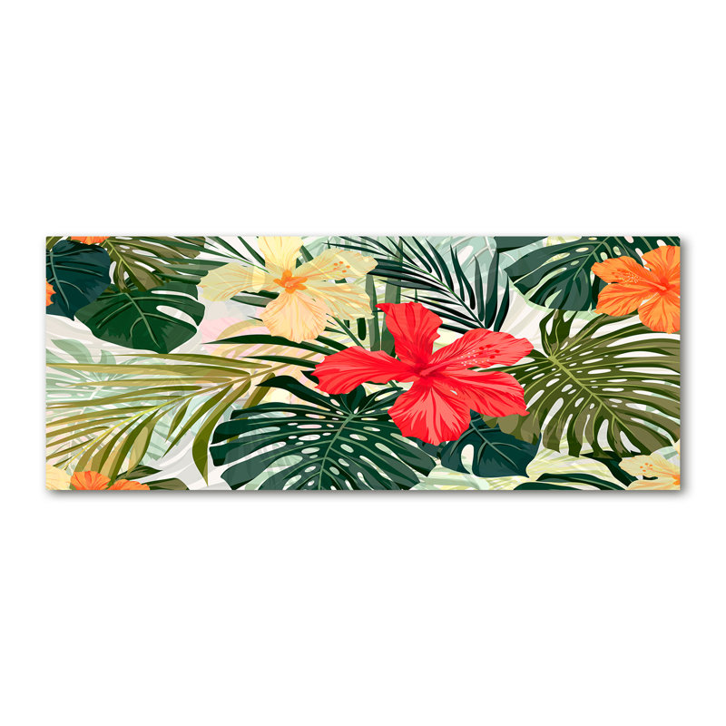 Hawaiian Flowers - No Frame Print on Canvas