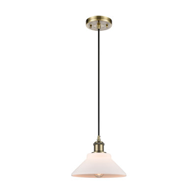 Luminaire suspendu 1 lumière à ampoule unique Cothern