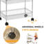 Chariot de cuisine sur roulettes 3 niveaux