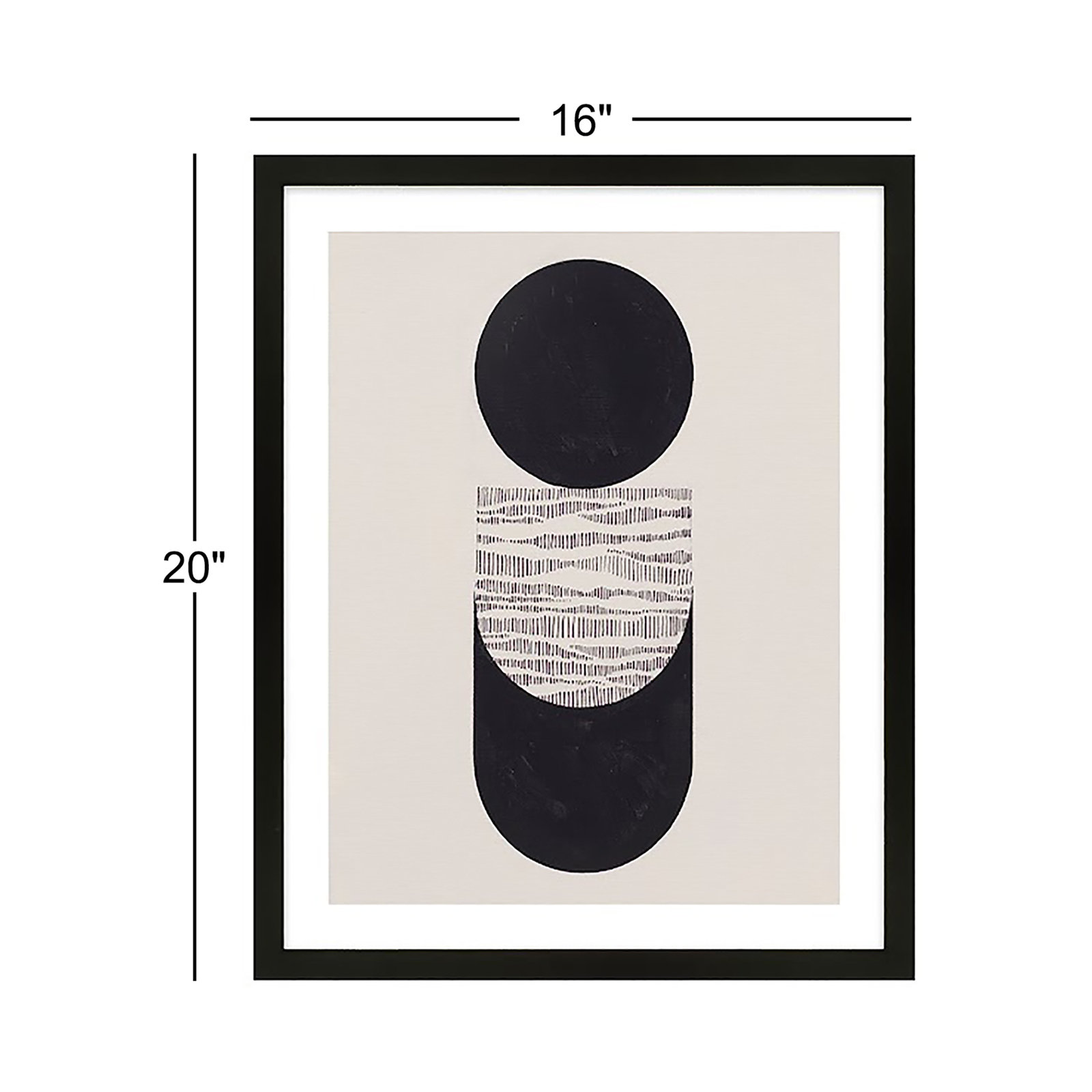 Brazos "Peripheries" 3-Piece Print Set, Black Framed, 16" W x 20" H