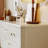 59.06"Cream Solid Wood Cherry Wood Ten-Drawer Cabinet