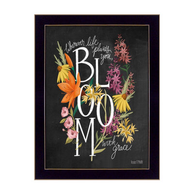 Bloom with Grace Framed Wall Art for Living Room, Home Wall Décor by House Fenway
