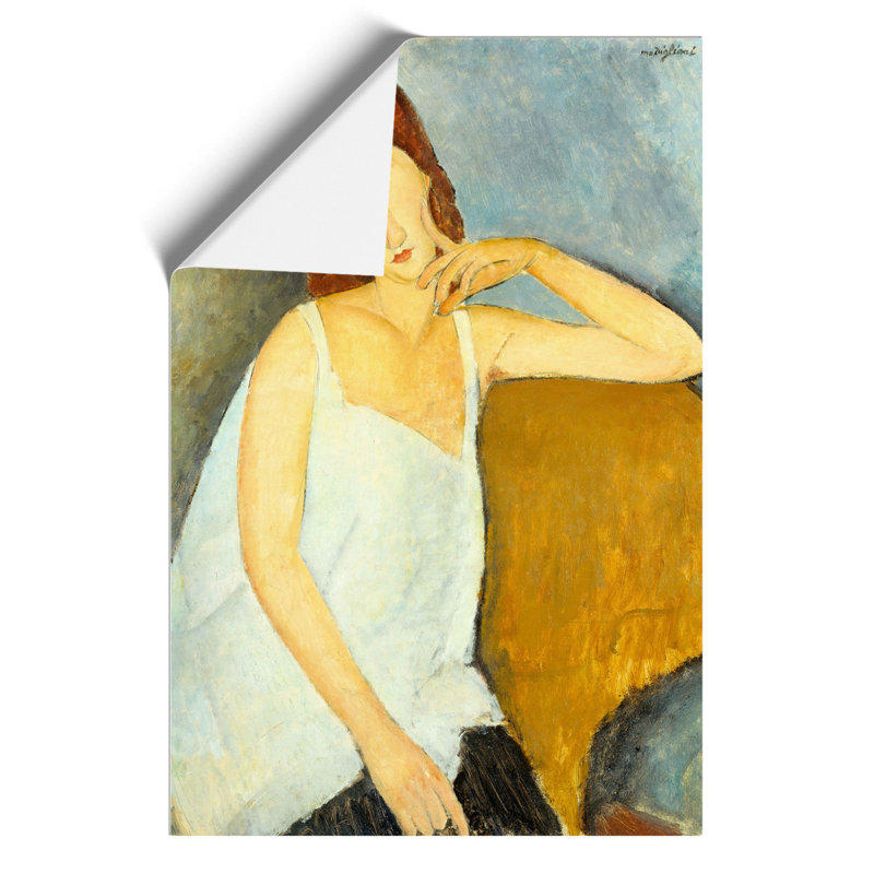 Jeanne Hebuterne Vol.1 by Amedeo Modigliani - No Frame Painting, 42cm H x 30cm W x 0.1cm D